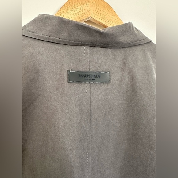 FEAR OF GOD ESSENTIALS Cotton Blend Shirt-Coat Trench XL NWOT - Picture 7 of 15
